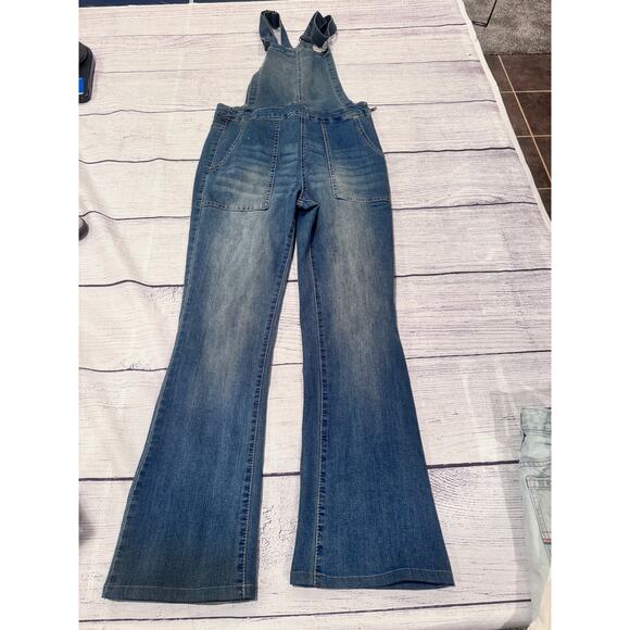 Wallflower Highrise Flare leg Overalls - Picture 3 of 11